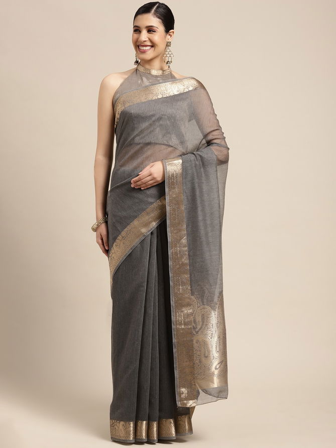 Sidnaz 6.2 Linen Woven Designer Latest Ethnic Wear Saree Collection